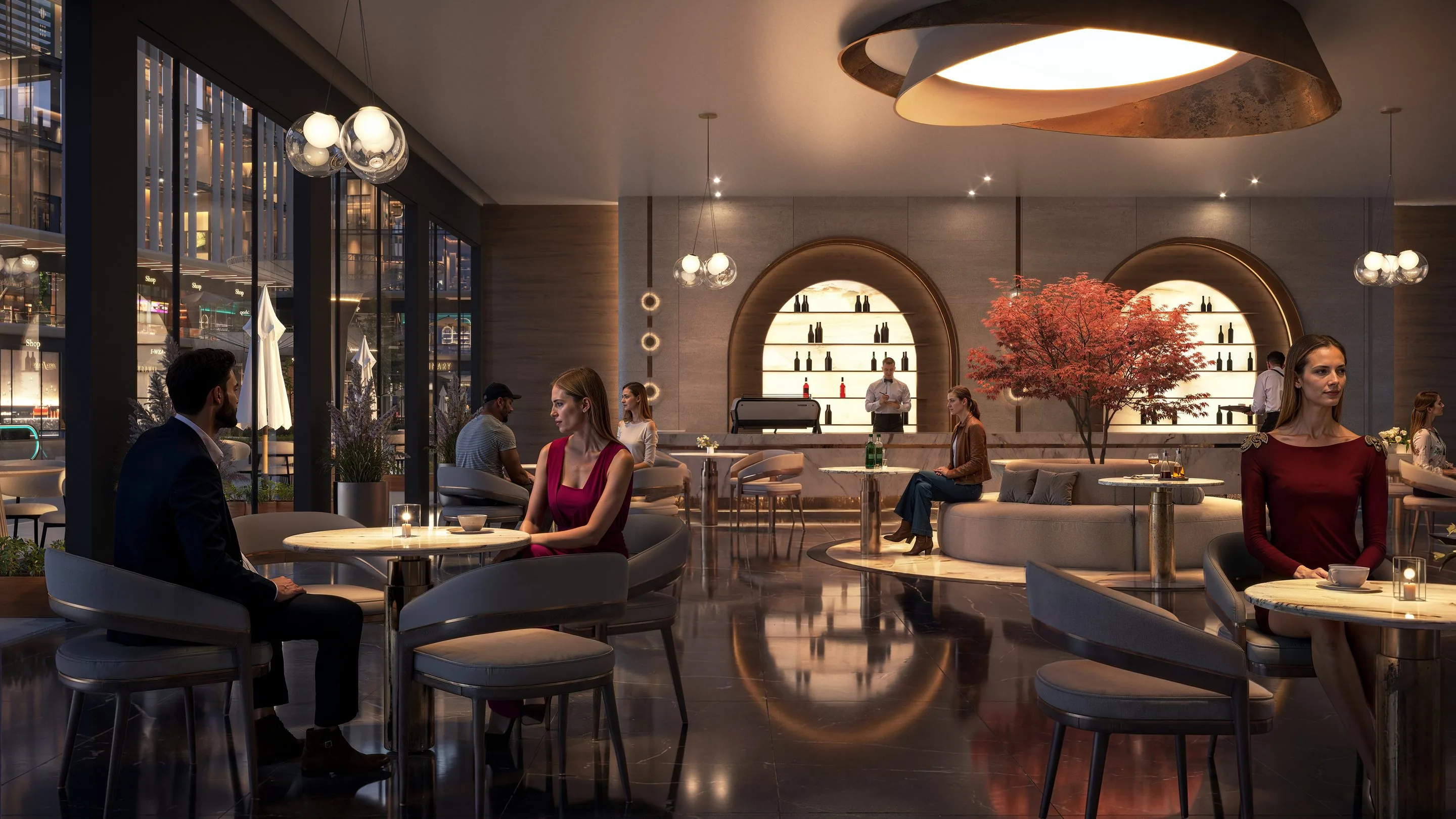 Retail and F&B interior at KAVI Mall