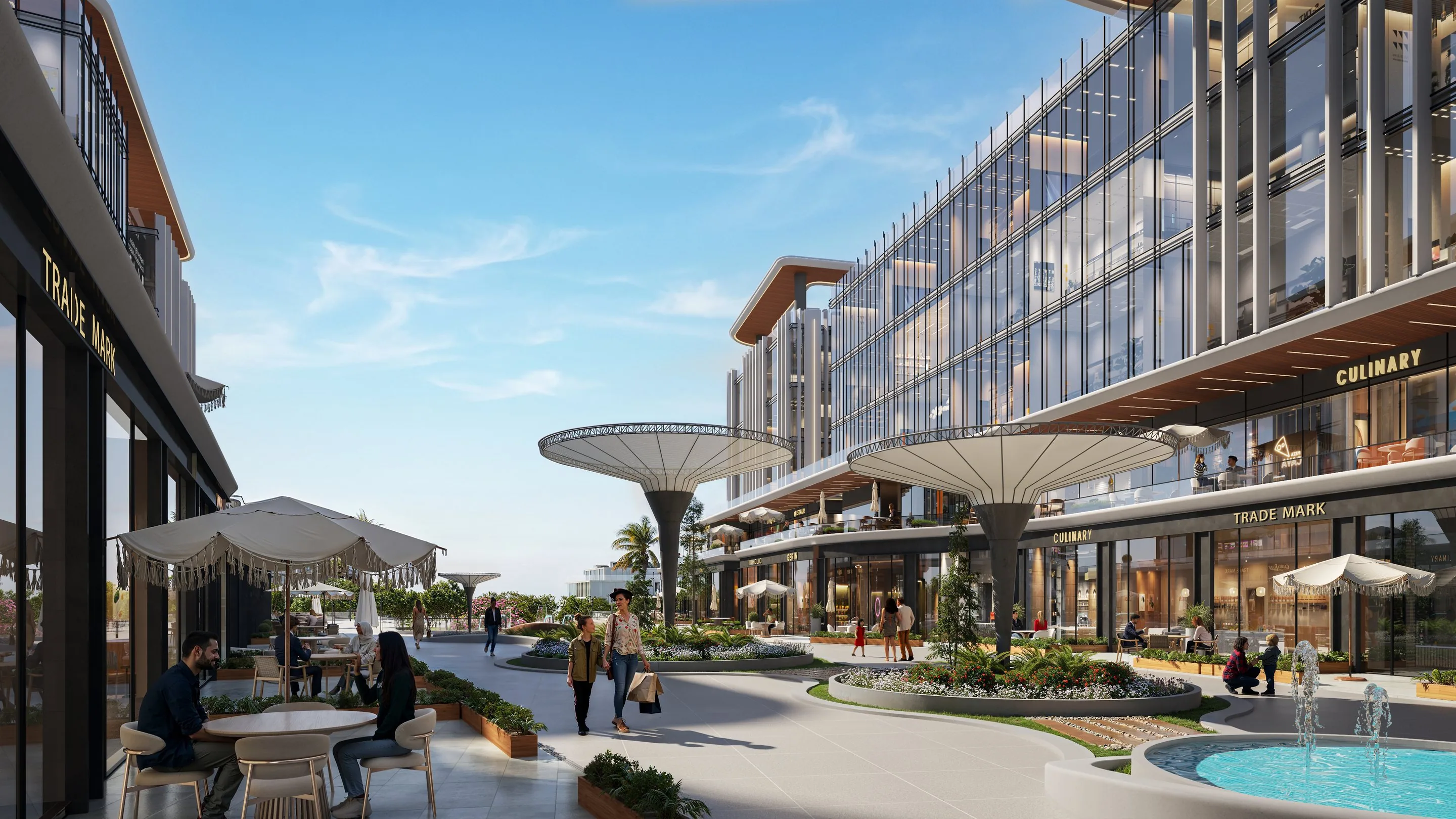 The Vital Path promenade at KAVI Mall